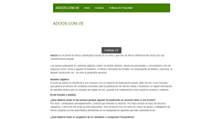 Desktop Screenshot of contact.adoos.com.ve