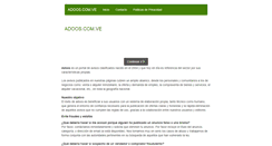 Desktop Screenshot of ciudadbolivar.adoos.com.ve