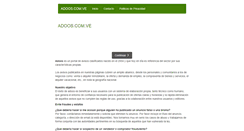 Desktop Screenshot of caracas.adoos.com.ve